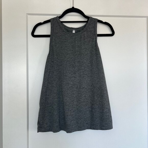 Fabletics gray tank with cross back detail - size medium - Picture 1 of 3